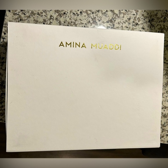 Amina Muaddi  “Angelica” Plateau Black Suede Pumps
(Size 39) - Picture 13 of 16